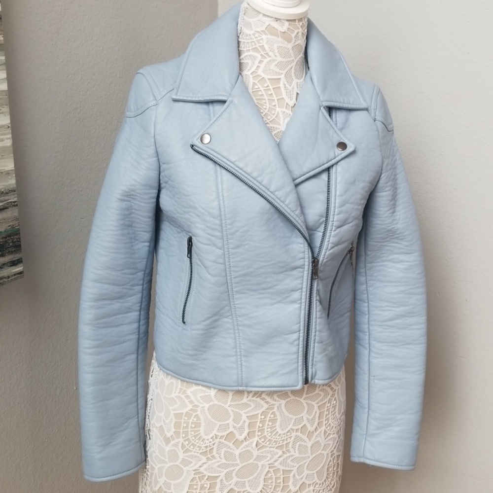 Ann Taylor Vegan Leather Motojacket